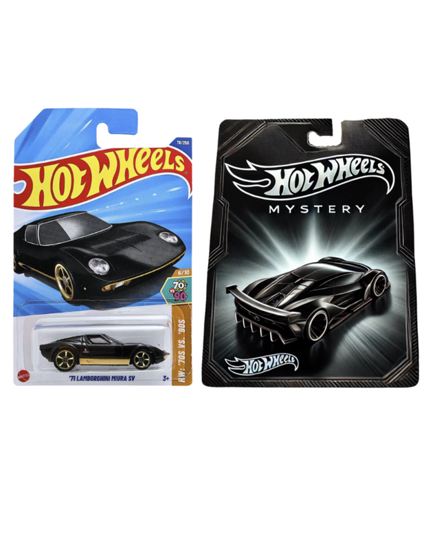 Hot Wheels ’71 Lamborghini Miura SV  + Mystery Car