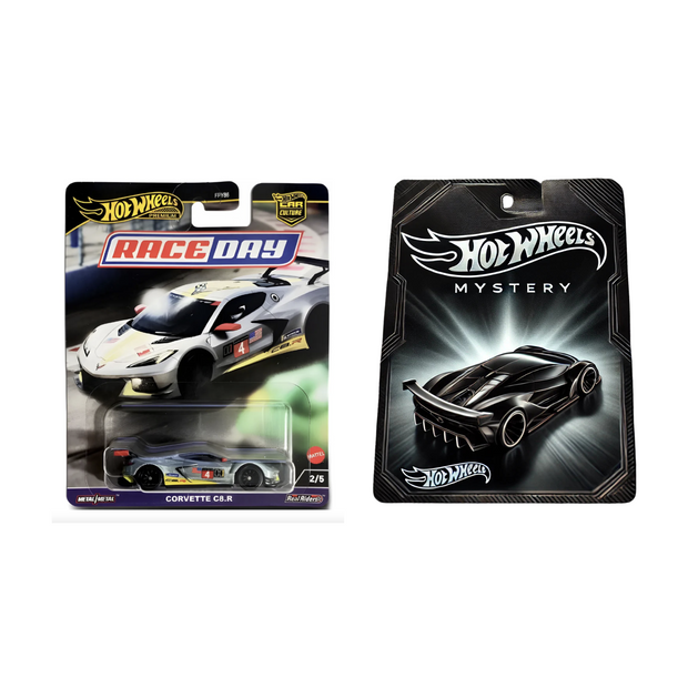 Hot Wheels Corvette C8.R (Race Day) + Mystery Car Pack