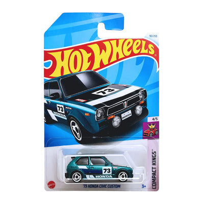 Hot Wheels '73 Honda Civic Custom - Blue (Compact Kings Series)