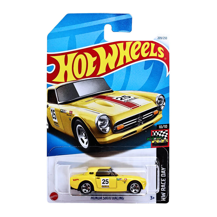 Hot Wheels Honda S800 Racing - Yellow (Race Day Series)