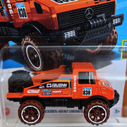 Mercedes-Benz Unimog 1300L (Orange) - Featured in the HW Dirt series.
