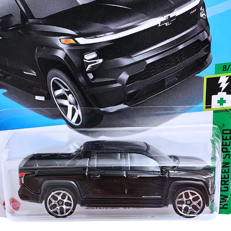 Hot Wheels Chevy Silverado EV RST - Black (HW Green Speed Series)