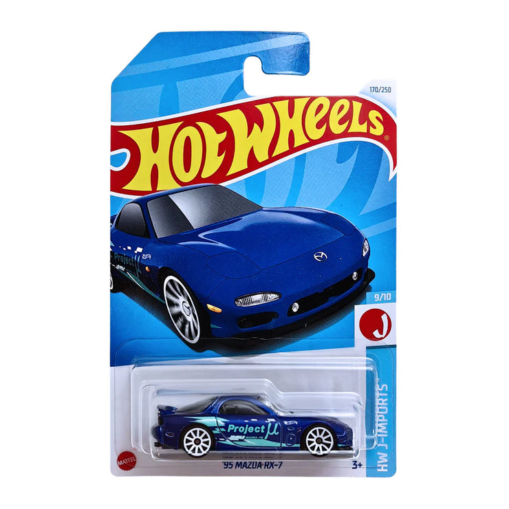 Hot Wheels ’95 Mazda RX-7 - Blue (HW J-Imports Series)