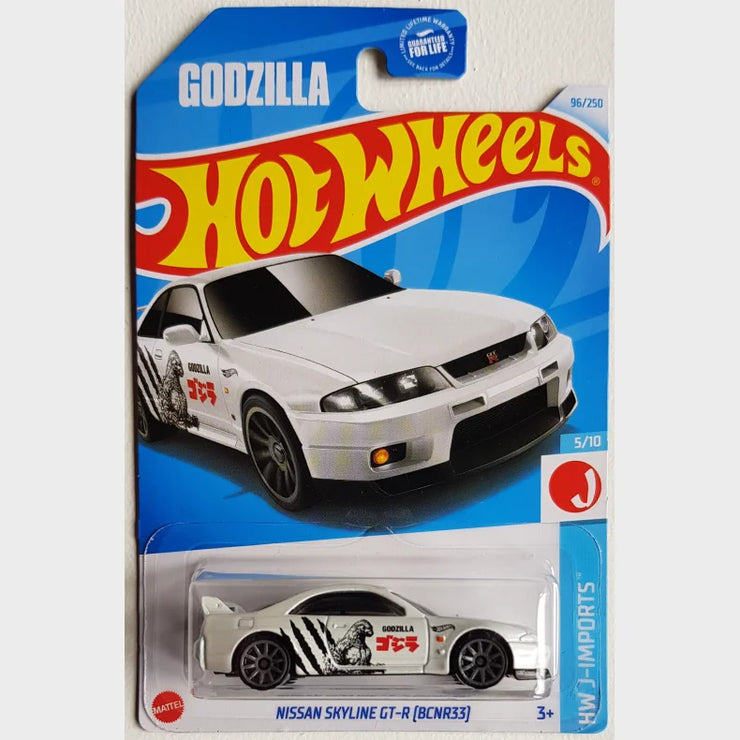 Hot Wheels Nissan Skyline GT-R (BCNR33) - Godzilla Edition (HW J-Imports Series)