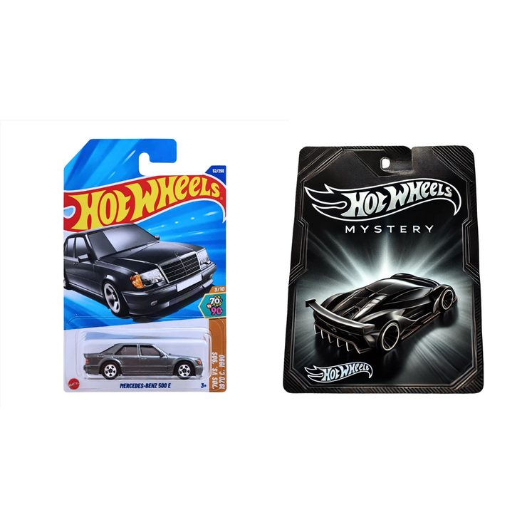 Hot Wheels Mercedes-Benz 500 E + Mystery Car