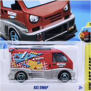 Hot Wheels Kei Swap - HW Art Cars Series (Case 2025, Red with Art Graffiti)