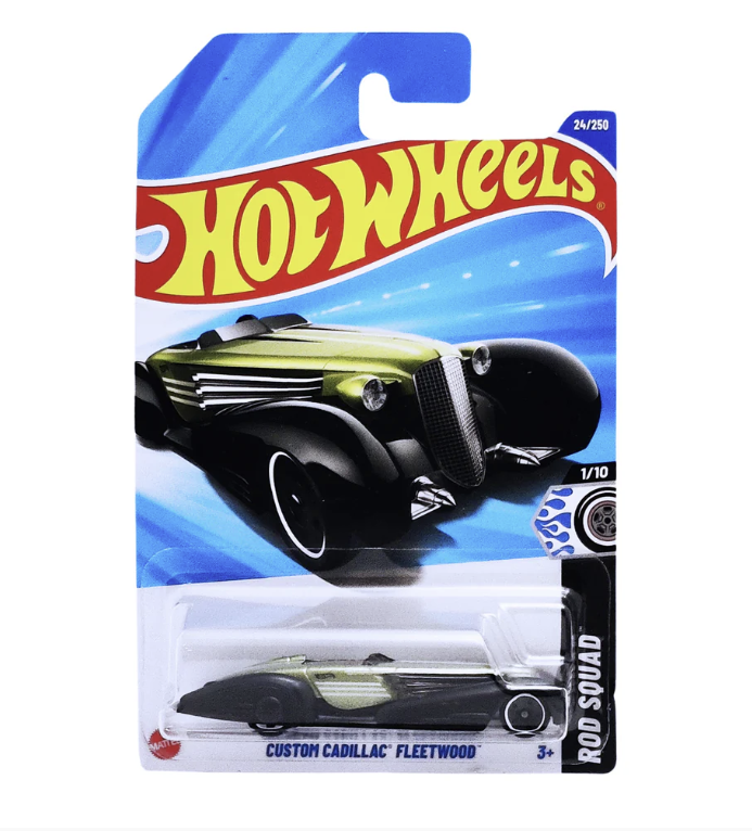 Hot Wheels Custom Cadillac Fleetwood - Rod Squad Series (Case 2025, Green)