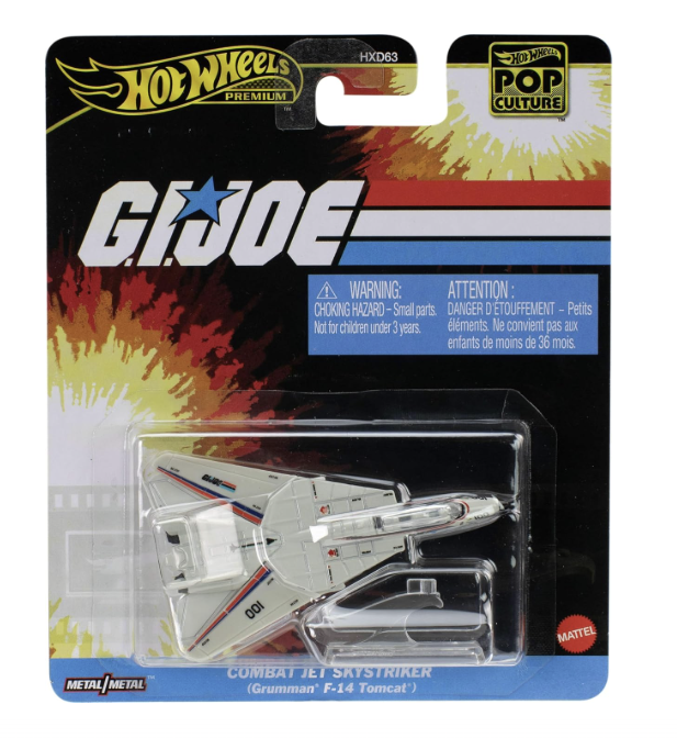 Hot Wheels Premium – G.I. Joe Combat Jet Skystriker (Grumman F-14 Tomcat)