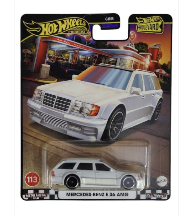 Hot Wheels Mercedes-Benz E 36 AMG– Premium Edition + Mystery Car Pack