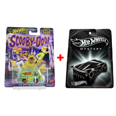 Hot Wheels Pop Culture Scooby-Doo Mystery Machine + Mystery Car Combo Pack